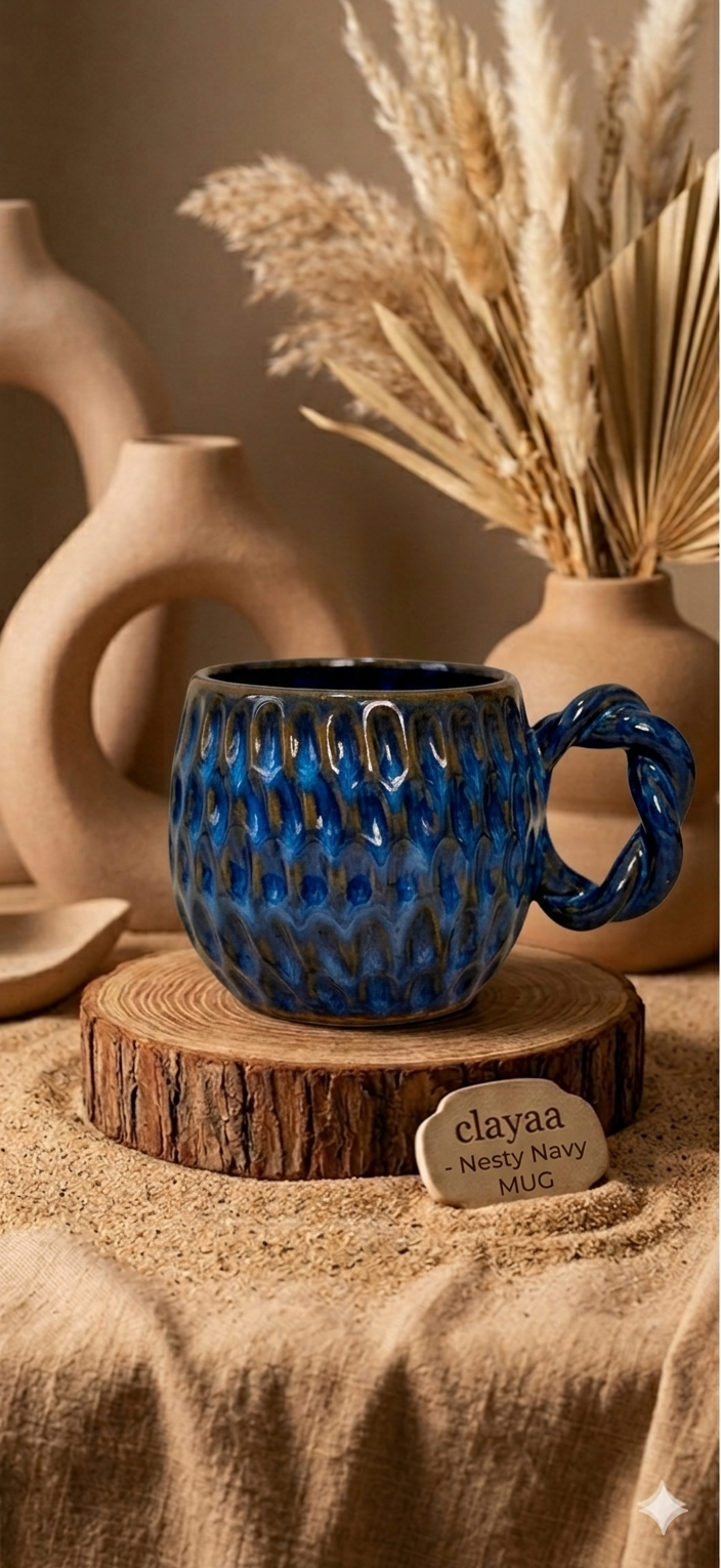 Nesty navy mug
